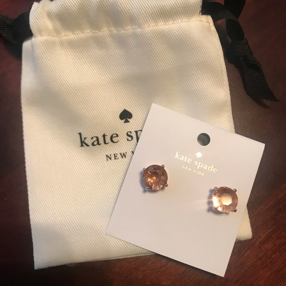 NWT • Kate Spade • Rose Gold Studs - Picture 3 of 8
